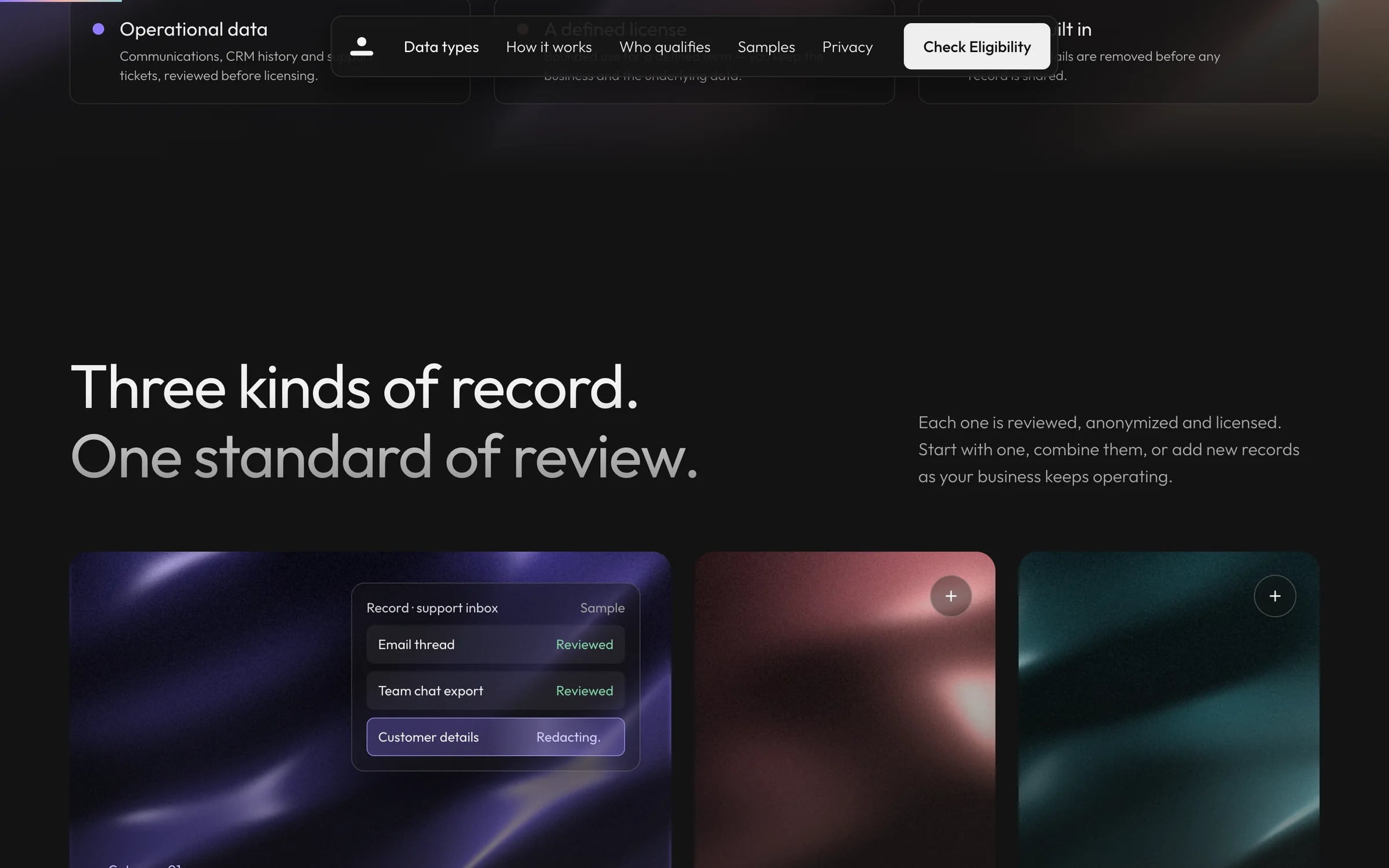 Basehuman record categories: “Three kinds of record. One standard of review.”